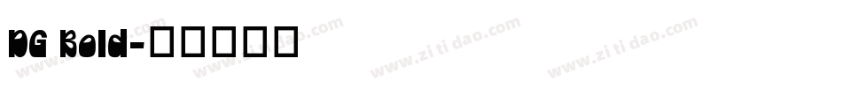 DG Bold字体转换